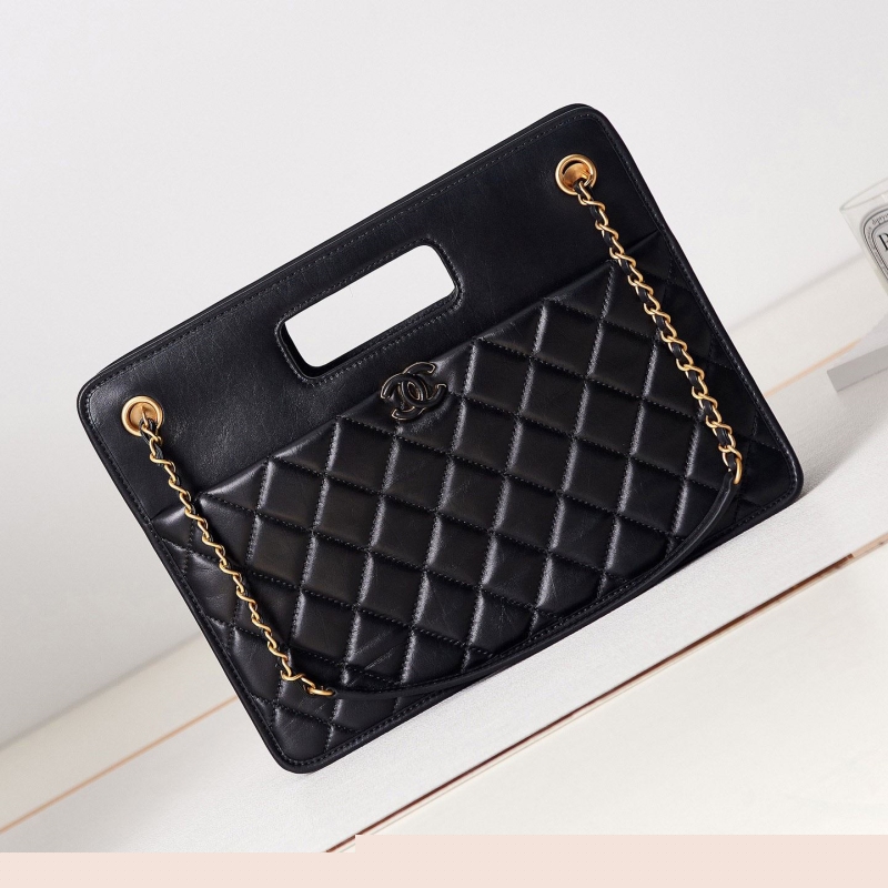 Ch*el top handle bags